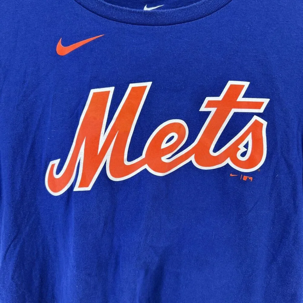Nike NY Mets Pete Alonso 20 Shirt Boys Youth L 14/16 Blue MLB Baseball Graphic T